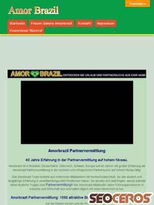 amorbrazil.world/amorbrazil-partnervermittlung tablet obraz podglądowy