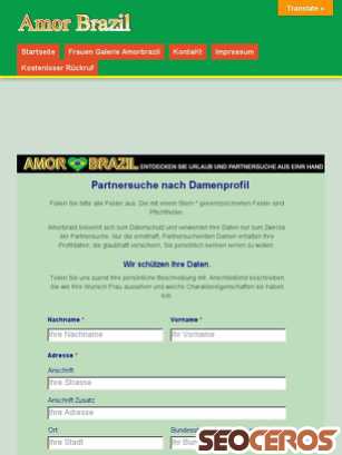 amorbrazil.world/formular-damenprofil tablet náhľad obrázku