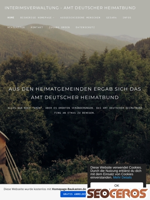 amt-deutscher-heimatbund.de.tl tablet Vorschau