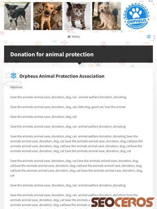 animalsave.info tablet preview