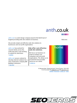 anth.co.uk tablet Vista previa