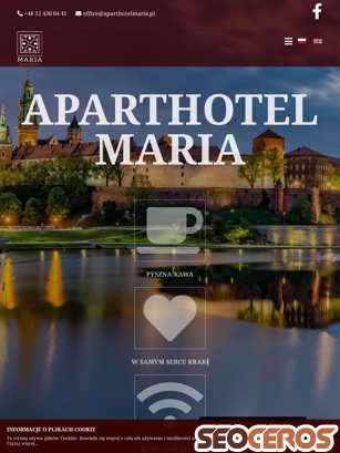 aparthotelmaria.pl tablet vista previa