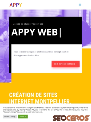 appy-web.fr tablet náhľad obrázku