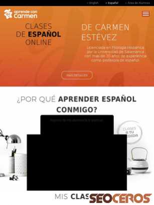 aprendeconcarmen.es tablet förhandsvisning