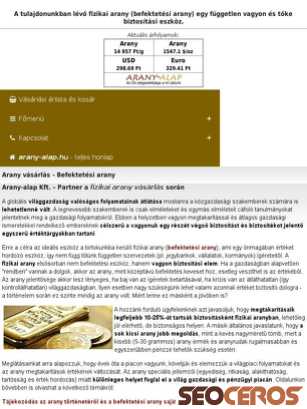 arany-alap.hu tablet előnézeti kép