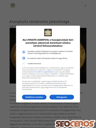 aranybulla.hu tablet előnézeti kép