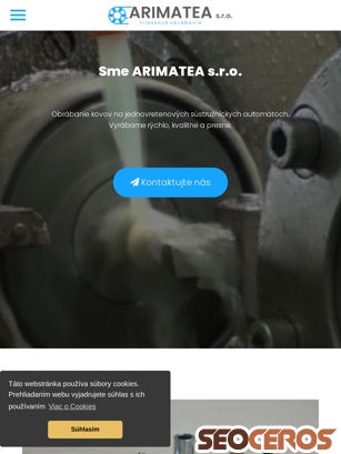 arimatea.sk tablet Vista previa