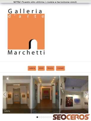 artemarchetti.it tablet obraz podglądowy