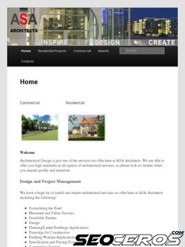 asa-architects.co.uk tablet Vista previa