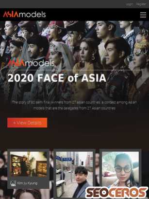 asiamodels.org tablet preview