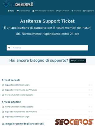 assistenza-support-ticket.trovicasevacanze.it tablet náhľad obrázku