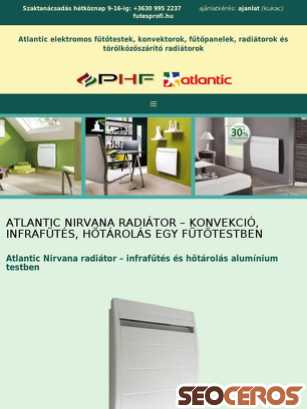 atlantic.futesprofi.hu/nirvana-radiator tablet obraz podglądowy