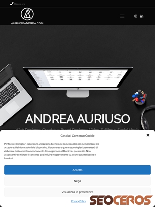 auriusoandrea.com tablet náhled obrázku