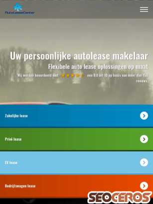 autoleasecenter.nl tablet vista previa