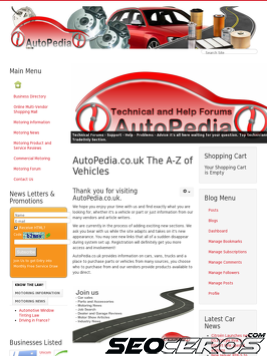 autopedia.co.uk tablet Vorschau