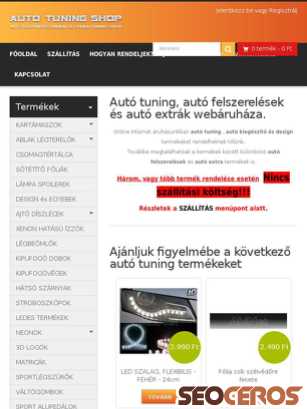 autotuningshop.hu tablet előnézeti kép