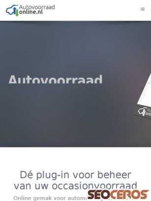 autovoorraadonline.nl tablet prikaz slike