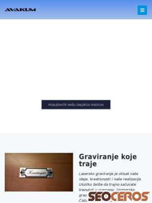 avakumgraviranje.rs tablet előnézeti kép