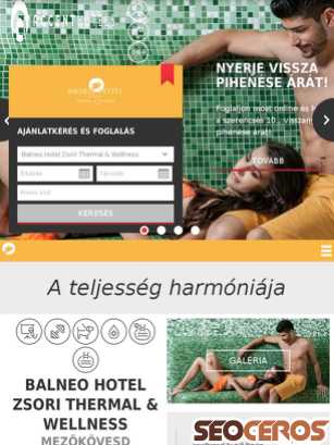 balneohotel.hu tablet preview