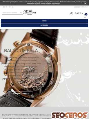 balticus-watches.com tablet vista previa