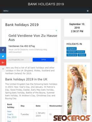 bankholidays-2019.co.uk tablet förhandsvisning