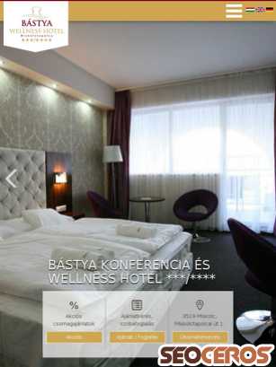 bastyawellnesshotel.hu tablet preview