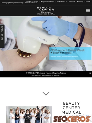 beauty-center.com.pl tablet preview