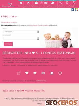 bebiszitter.info tablet Vorschau