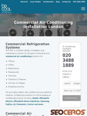 becoolrefrigeration.co.uk/air-conditioning tablet náhled obrázku