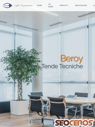 beroy.it/Beroy_LightExperience tablet előnézeti kép