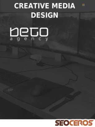 beto.agency tablet előnézeti kép