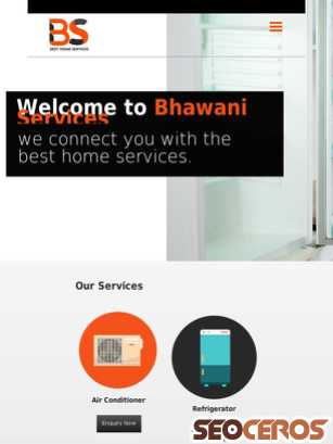 bhawaniservices.com tablet náhled obrázku
