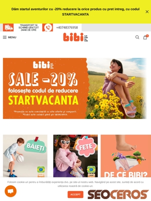 bibi-shoes.ro tablet náhled obrázku