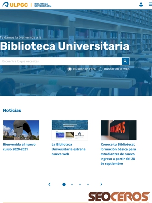 biblioteca.ulpgc.es {typen} forhåndsvisning