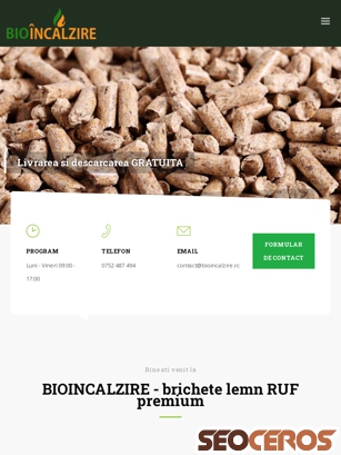 bioincalzire.ro tablet előnézeti kép