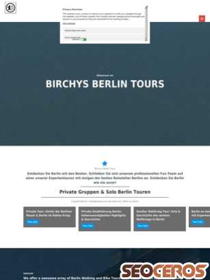 birchysberlintours.com/de/berlin-tours-deutsch tablet previzualizare