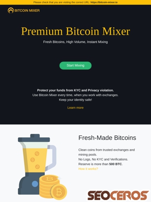 bitcoin-mixer.io tablet prikaz slike