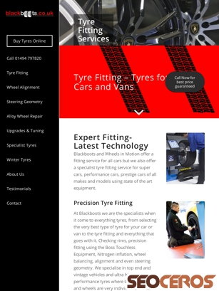 blackboots.co.uk/tyres-and-fitting tablet előnézeti kép