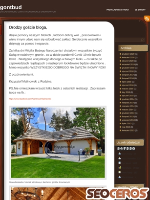blog.gontbud.pl tablet previzualizare