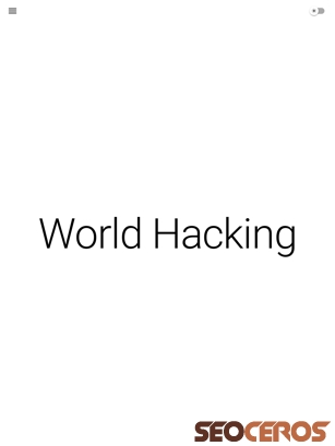 blog.worldhacking.org tablet Vorschau
