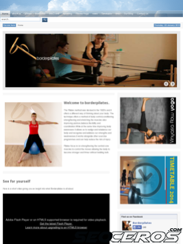 borderpilates.co.uk tablet preview