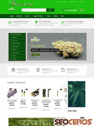 briancannabisdispensary.com tablet prikaz slike