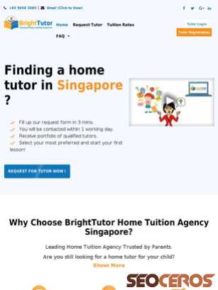 brighttutor.sg tablet preview