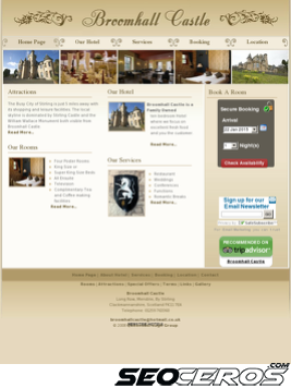broomhallcastle.co.uk tablet preview