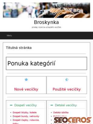 broskynka.sk tablet Vorschau