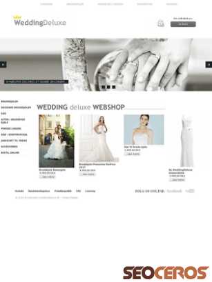 brudekjoler-weddingdeluxe.dk tablet preview