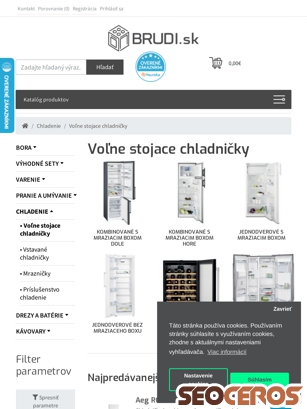 brudi.sk/chladenie/volne-stojace-chladnicky tablet preview
