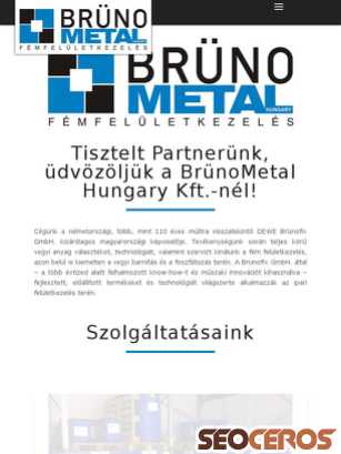 brunometal.hu tablet Vorschau