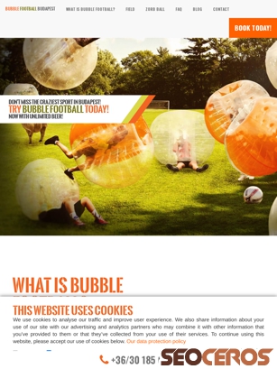 bubblefootball-budapest.com tablet obraz podglądowy