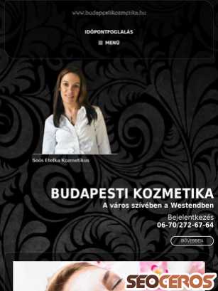 budapestikozmetika.hu tablet förhandsvisning